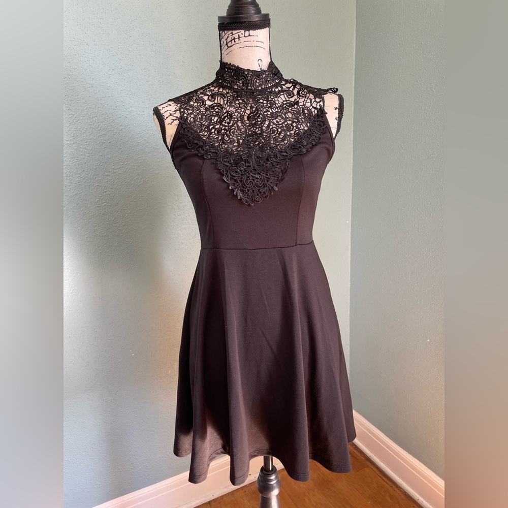 Duets Black Skater Dress